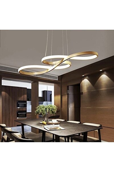 burenze A Modern Sarkıt Power Led Avize Concept Ürün Gold Sarı Gün Işığı