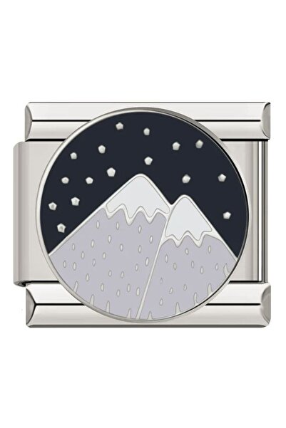 Naturel Tılsım سحر الجبال الثلجية مقاس 9 مم من الفولاذ المقاوم للصدأ الإيطالي