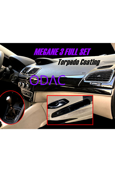 ODAC TUNING Megane 3 Torpedo - وحدة تحكم سوداء، زخرفة وطلاء الماهوجني (Piano ...