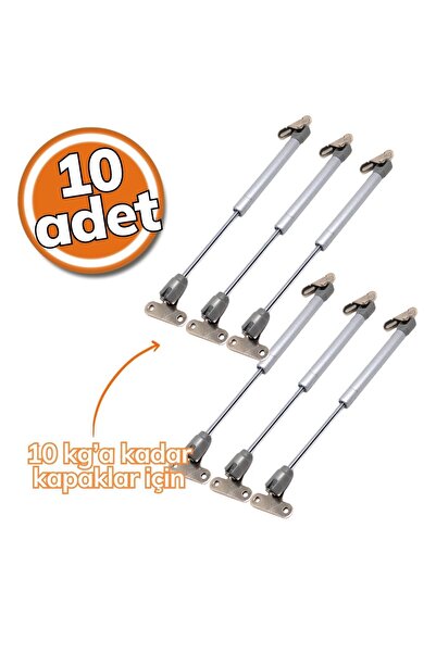 SAMET Gazlı Piston 100 Newton Gri 10'lu Set