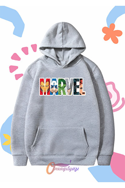 oneagılyazı Hanorac cu glugă supradimensionat unisex pentru copii cu imprimeu...