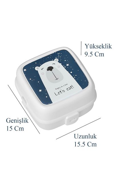 KORUCA Gondola Lunch Set 4 Compartments Lunch Box Children's Breakfast School Picnic Food Bag