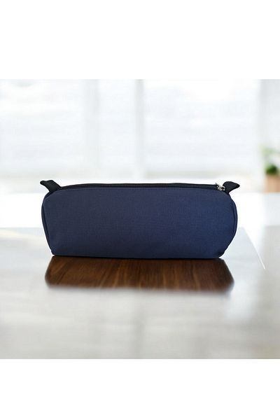 FİYPER Navy Blue Single Compartment Cylinder Pencil Case
