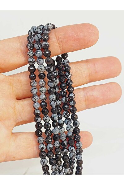 Yasamtohumu Напівсерія браслетів з обсидіановим каменем, фасетований виріз, р...