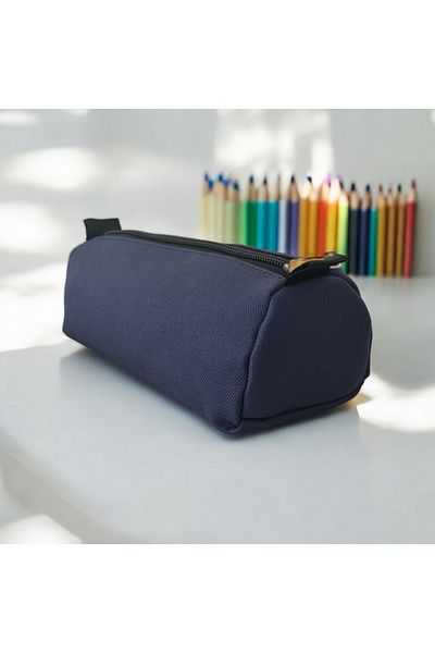 FİYPER Navy Blue Single Compartment Cylinder Pencil Case