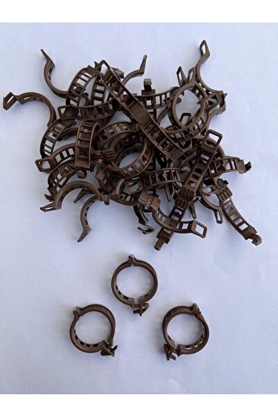 Aymen Çiçekçilik Bitki Klipsi - Domates Klipsi 50 Adet 25 mm Gövde Sarmaşık Bitki Bağlama Kelepçesi