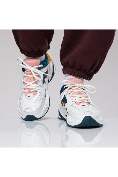 Nike M2K Tekno Leather Unisex Sneaker Genuine Leather Colored Sports Shoes