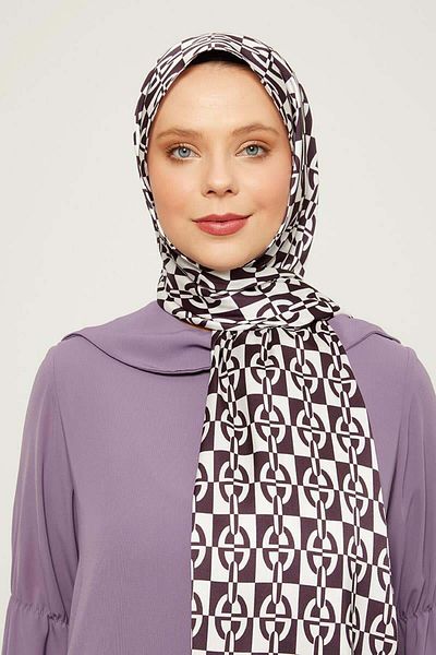 Levidor Eggplant Purple Square Double Color Angel Shawl