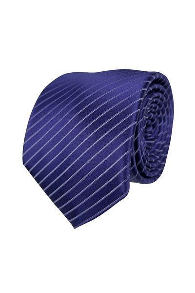 1001 Kravat Purple Striped 8 cm Wide Tie