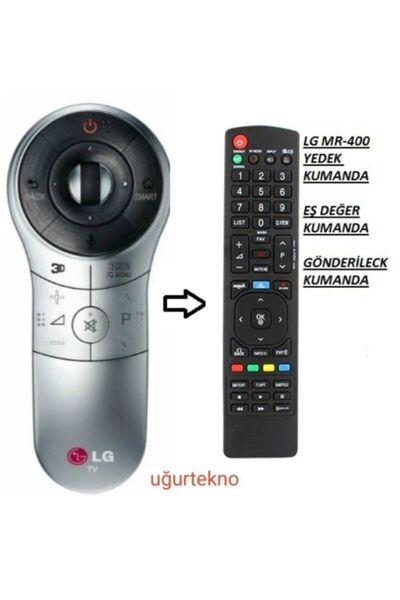 LG La Serisi Gri An-mr 400 Smart Yedek Kumandası