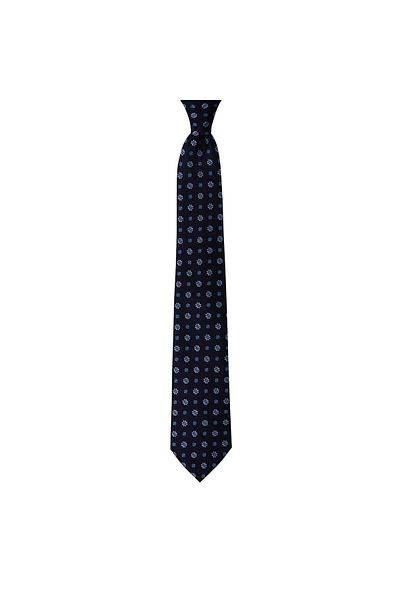 1001 Kravat Blue Patterned 8 cm Wide Tie
