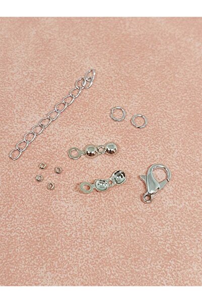 Yasamtohumu طقم مشبك مطلي بالروديوم - قطعتين (52452)