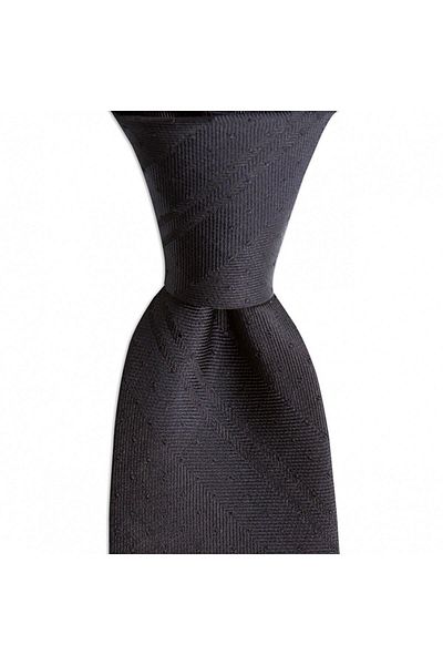 1001 Kravat Black Patterned 7.5 cm Wide Silk Tie
