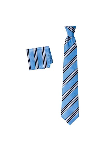 1001 Kravat Men's Gift Set - With Handkerchief, Tie and Cufflinks