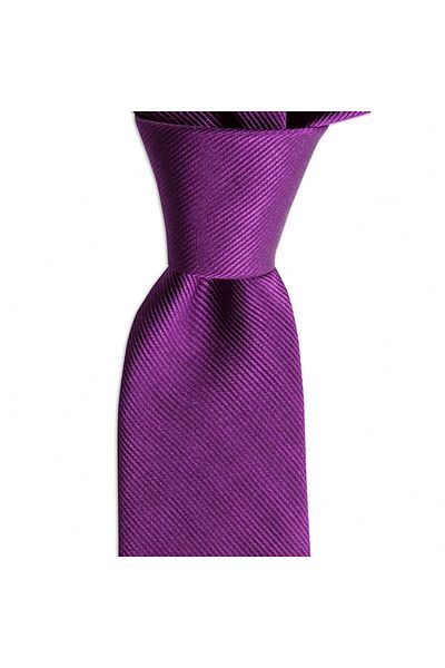 1001 Kravat 7.5 cm Wide Purple Colored Silk Tie