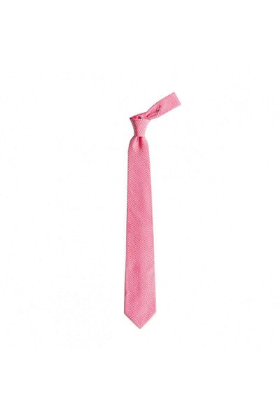 1001 Kravat Salmon Color Patterned 8 cm Wide Silk Tie
