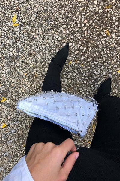 Sun Pieces Transparent Cluster Shoulder Bag