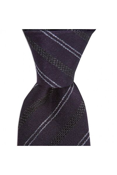 1001 Kravat Purple Colored 8 cm Wide Wool Silk Blended Tie