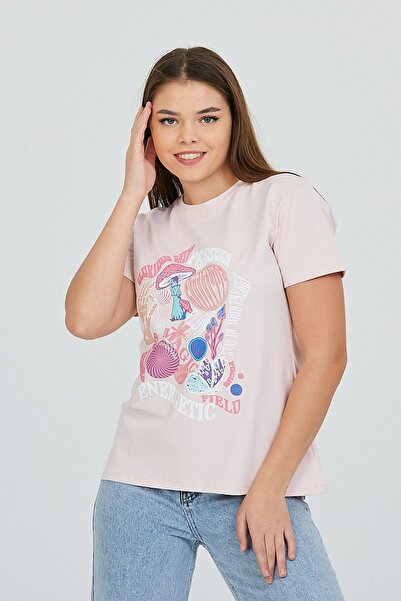 Kallisto Roz pudrat de bază cu imprimeu în față