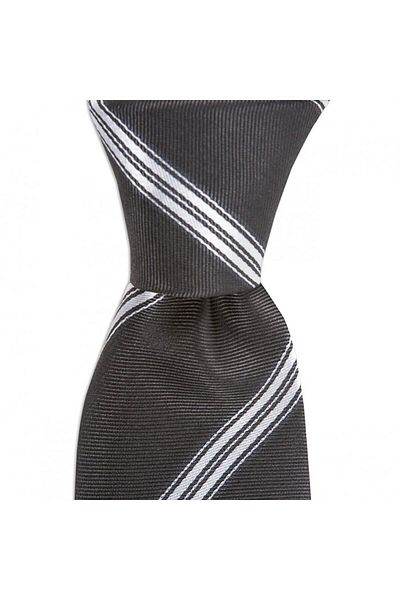 1001 Kravat Men's Gray Striped 7.5 Ccm Wide Silk Tie