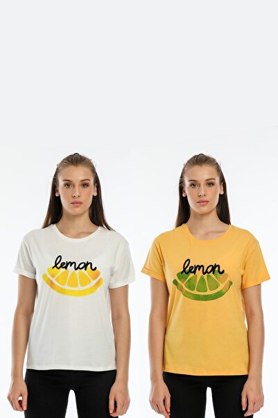 Kallisto Lemon Printed 2 piese Double Arm Basic