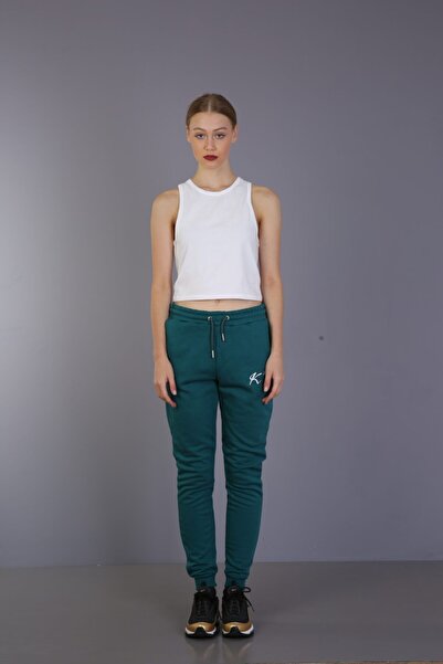 Kallisto بنطال رياضي من القطن باللون الأخضر