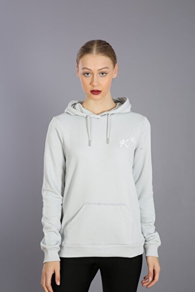 Kallisto Φούτερ σε ανοιχτό γκρι εμπριμέ με κουκούλα