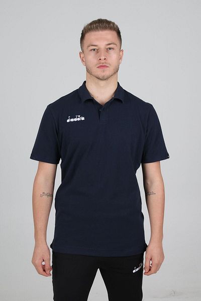 Diadora Μπλουζάκι κάμπινγκ Pique Navy Blue