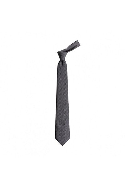 1001 Kravat Black and White Patterned 8 cm Wide Tie