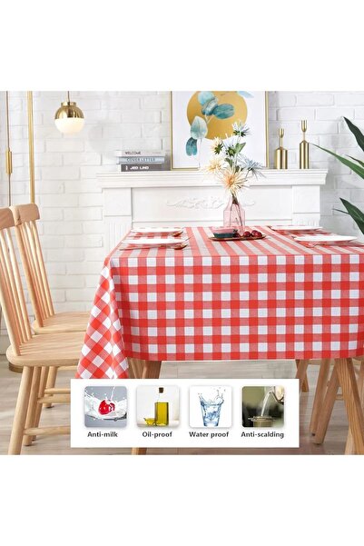 Blue Home Fiesta Fiber - PVC Non-Slip, Non-Slip and Wipeable Table Cloth