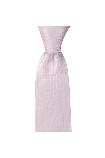 1001 Kravat Thin Orange Striped 8 cm Wide Tie with Handkerchief
