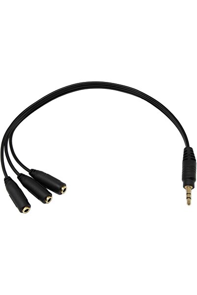 SpeedUF 5+1 Ses Sistemi Bağlantı Aux Kablosu 1 Erkek 3 Dişi Çoklayıcı