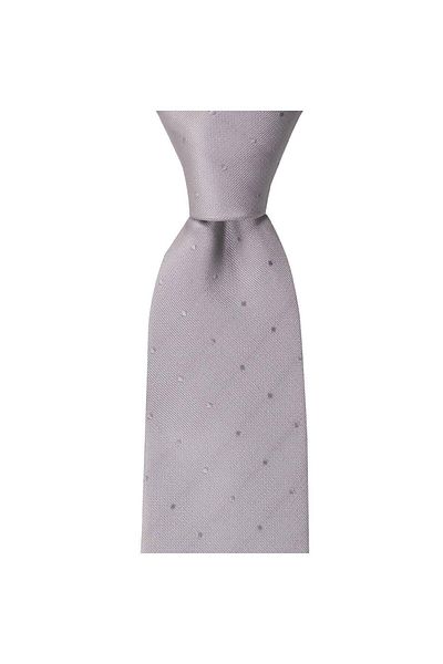 1001 Kravat Gray Patterned 8 cm Wide Tie
