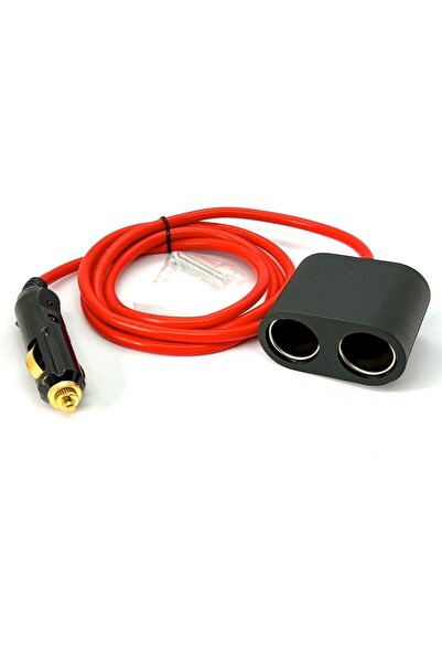 SpeedUF 3metre Çakmak Uzatma Kablosu2li 12v/24v Çakmak Çoklayıcı