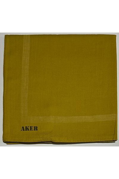 Aker Λαδί πράσινο απλό βαμβακερό κασκόλ - 1030950 -962