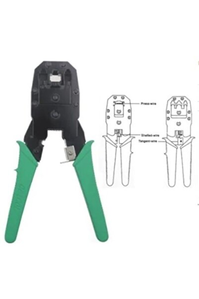 MOLIX Rj11 Rj9 Jack Cat5 Cat6 Rj45 Sıkma Pensesi + Soyma Aparatı