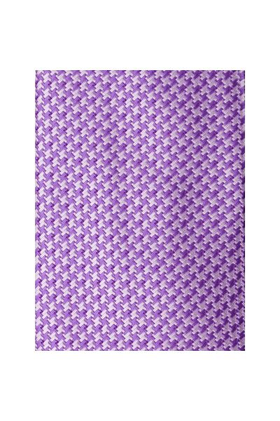 1001 Kravat Lilac Patterned 8 cm Wide Tie with Handkerchief