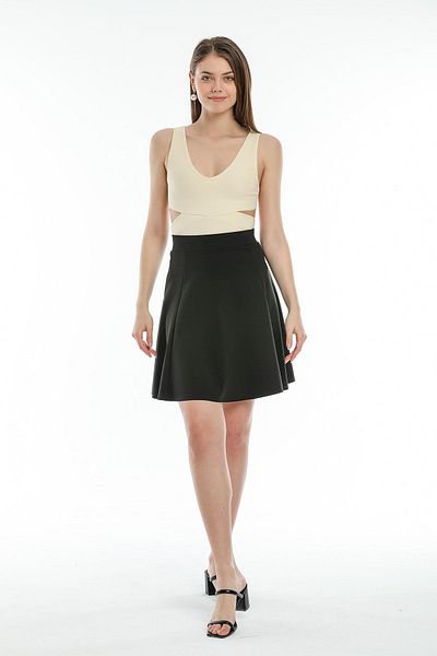 Kallisto Ecru Waist Detailed Bustier
