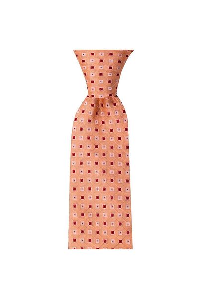1001 Kravat Orange Patterned 8 cm Wide Tie