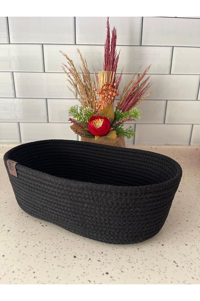 Metasupla Knitted Bread Basket - Handmade, Bread and Tableware Accessory