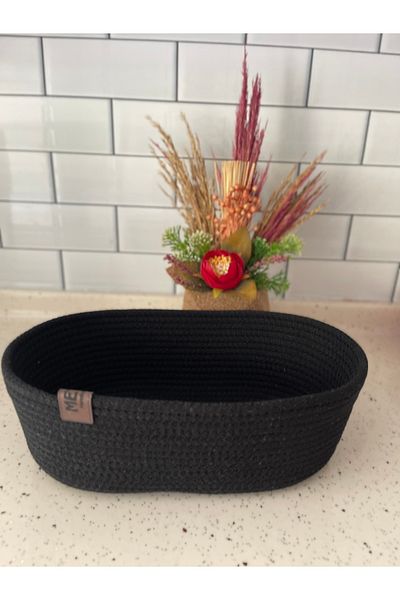Metasupla Knitted Bread Basket - Handmade, Bread and Tableware Accessory