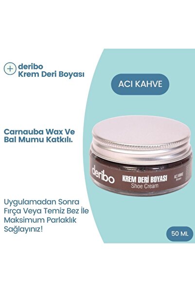 deribo Krem Deri Ayakkabı Boyası. Acı Kahve. 50ml