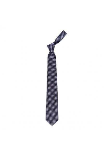 1001 Kravat Blue Patterned 8 cm Wide Silk Tie