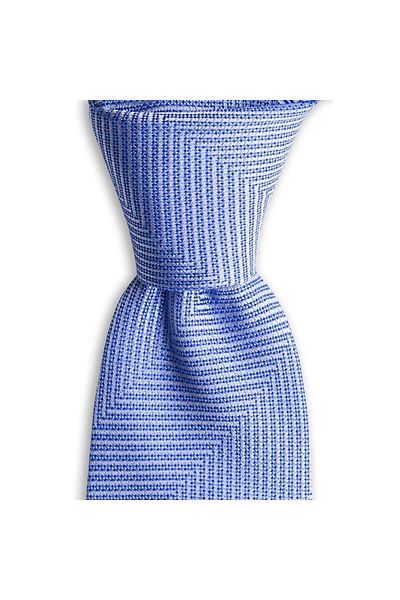 1001 Kravat Blue Patterned 8 cm Wide Silk Tie