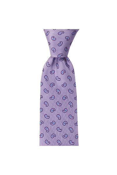 1001 Kravat Lilac Colored 8 cm Wide Tie with Handkerchief