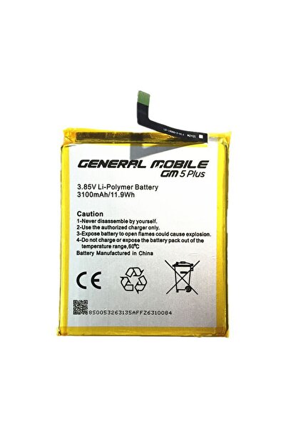 General Mobile Teknonet General Mobile GM5 Plus Uyumlu 3100 MAh Batarya