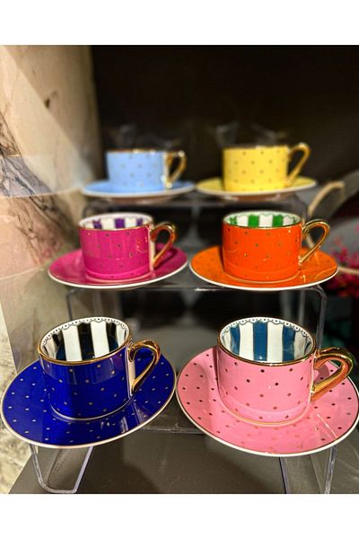 Kosova Spotted Colored Cup Set