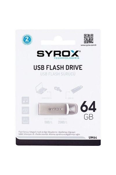 Syrox 64GB USB Metal Flash Memory