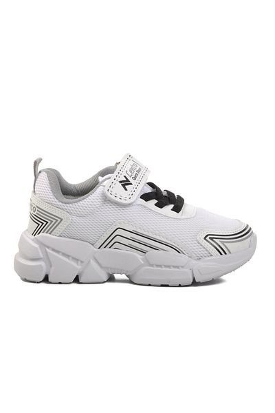 AYAKMOD Pantofi sport pentru copii A-36-P - alb și negru