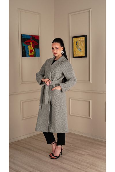 KENT Модел с ватиран халат с колан на талията - 32413-PR-K-N